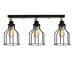 Hanglamp Alacati 3-Lichts Zwart