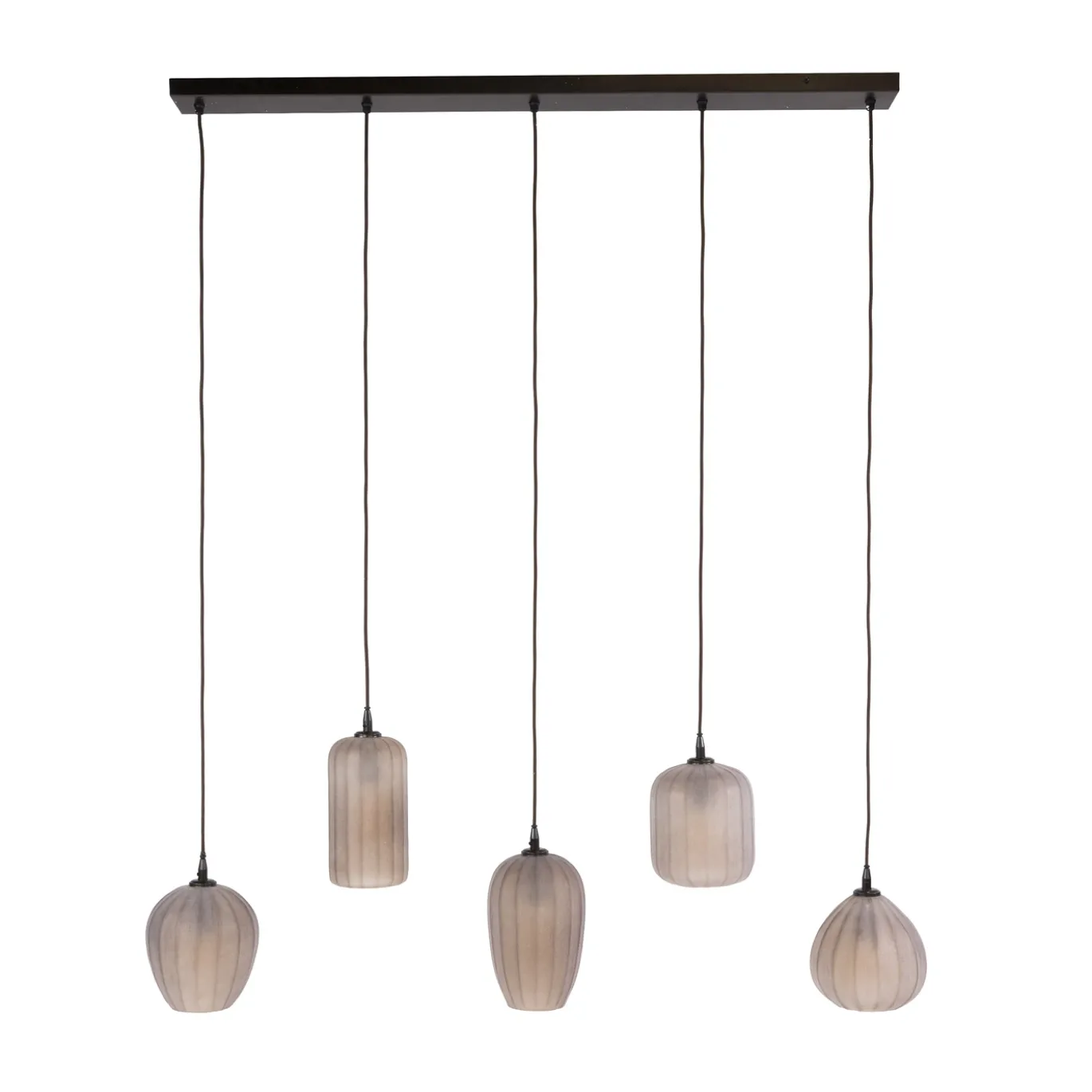 Hanglamp Altura 5-lichts Sienna Bruin Frosted - Giga Meubel
