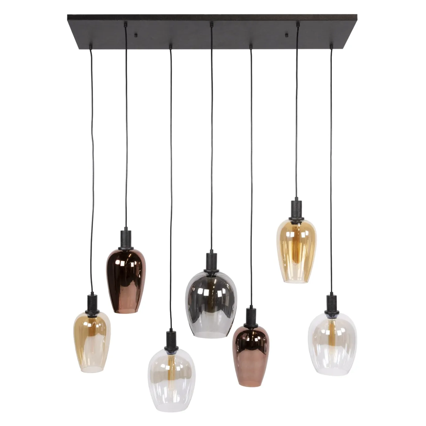 Hanglamp Amfora 7-lichts Artic Zwart - Giga Meubel
