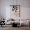 Hanglamp Anita 5-Lichts Getrapt Smoke Glas - Giga Meubel