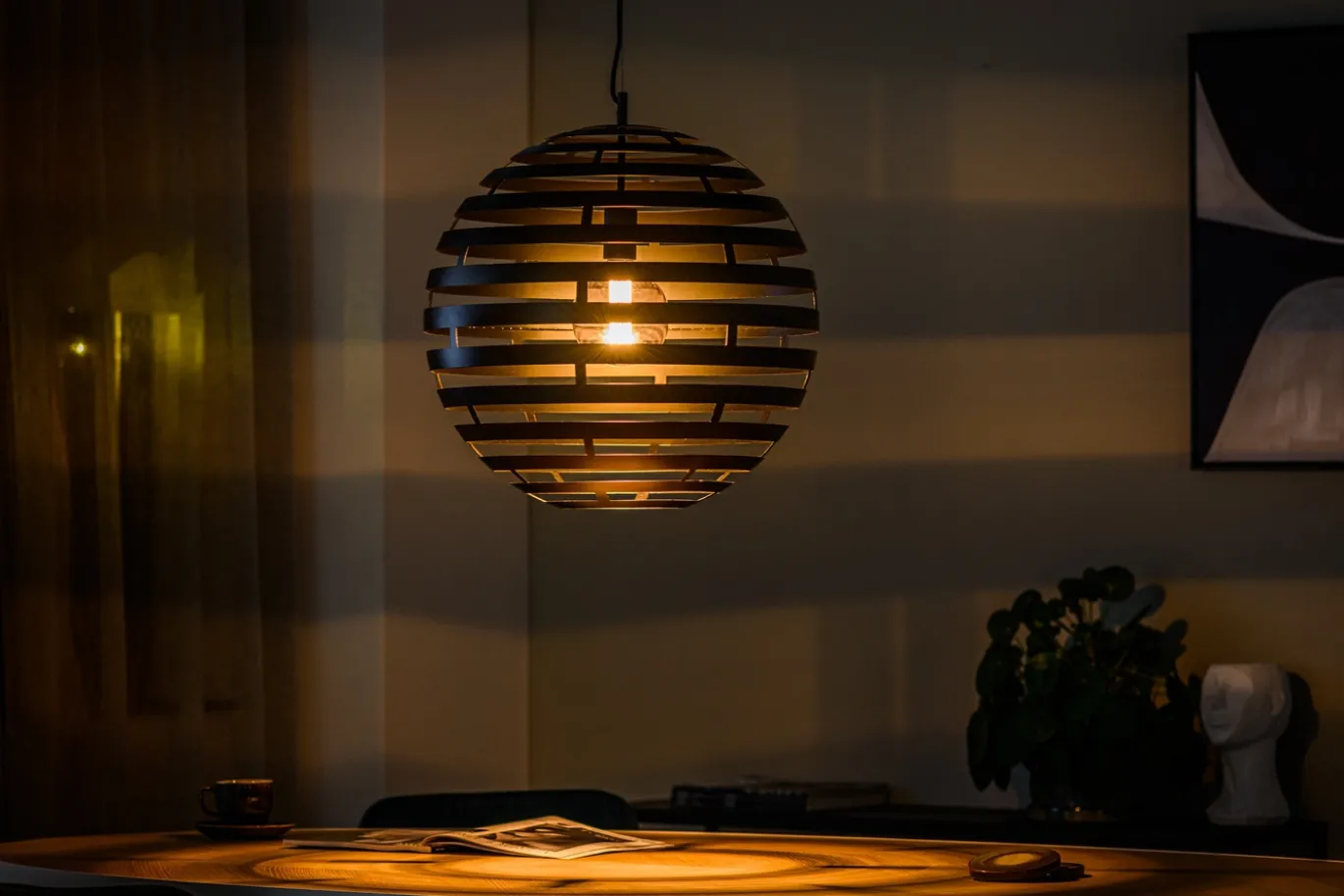 Hanglamp Anna 50cm Zwart - Giga Meubel