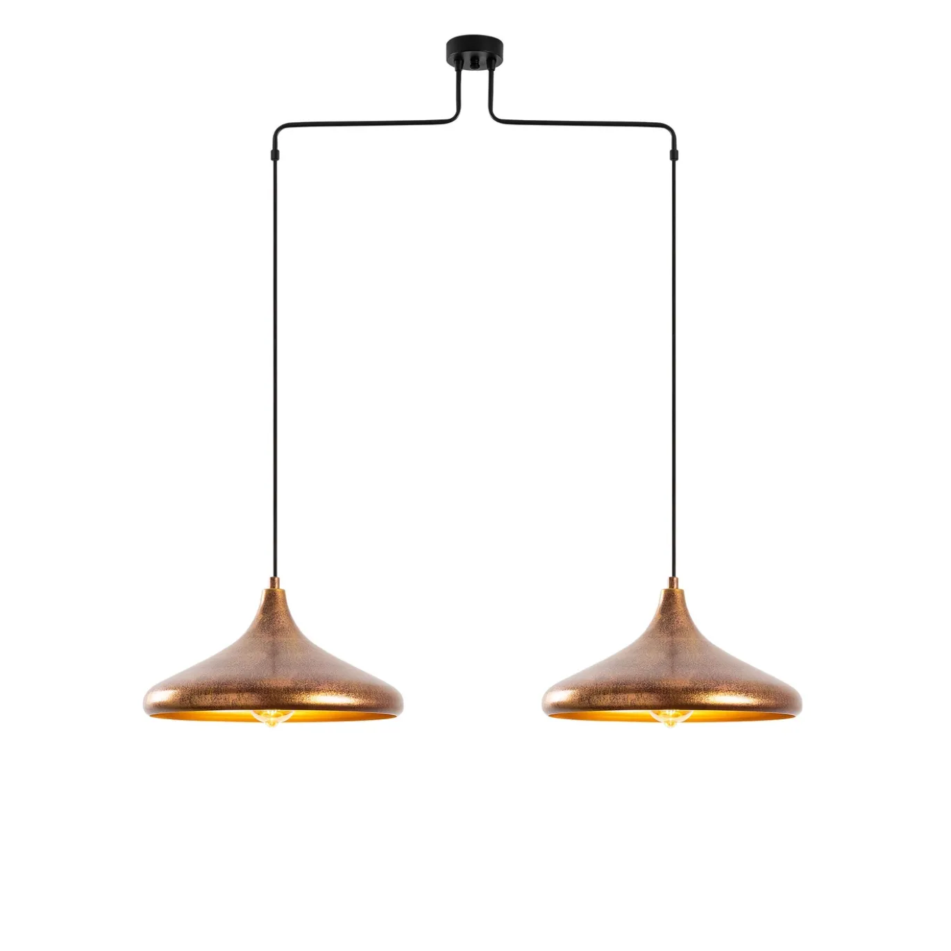 Hanglamp Barek Koper 2-Lichts