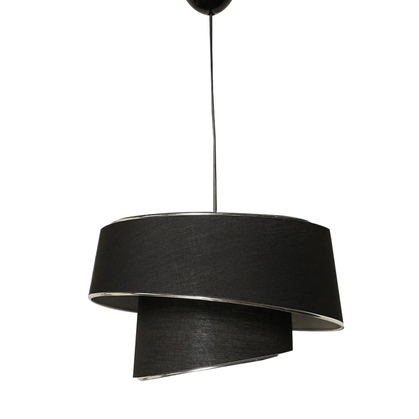 Hanglamp Barette Metaal Zilver Zwart