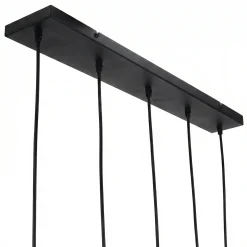 Hanglamp Bart 5-Lichts Smoke Glas - Giga Meubel