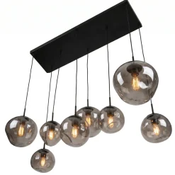Hanglamp Bart 8-Lichts Smoke Glas - Giga Meubel
