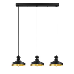 Hanglamp Berceste Design 3-Lichts Zwart