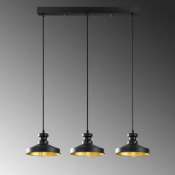 Hanglamp Berceste Design 3-Lichts Zwart