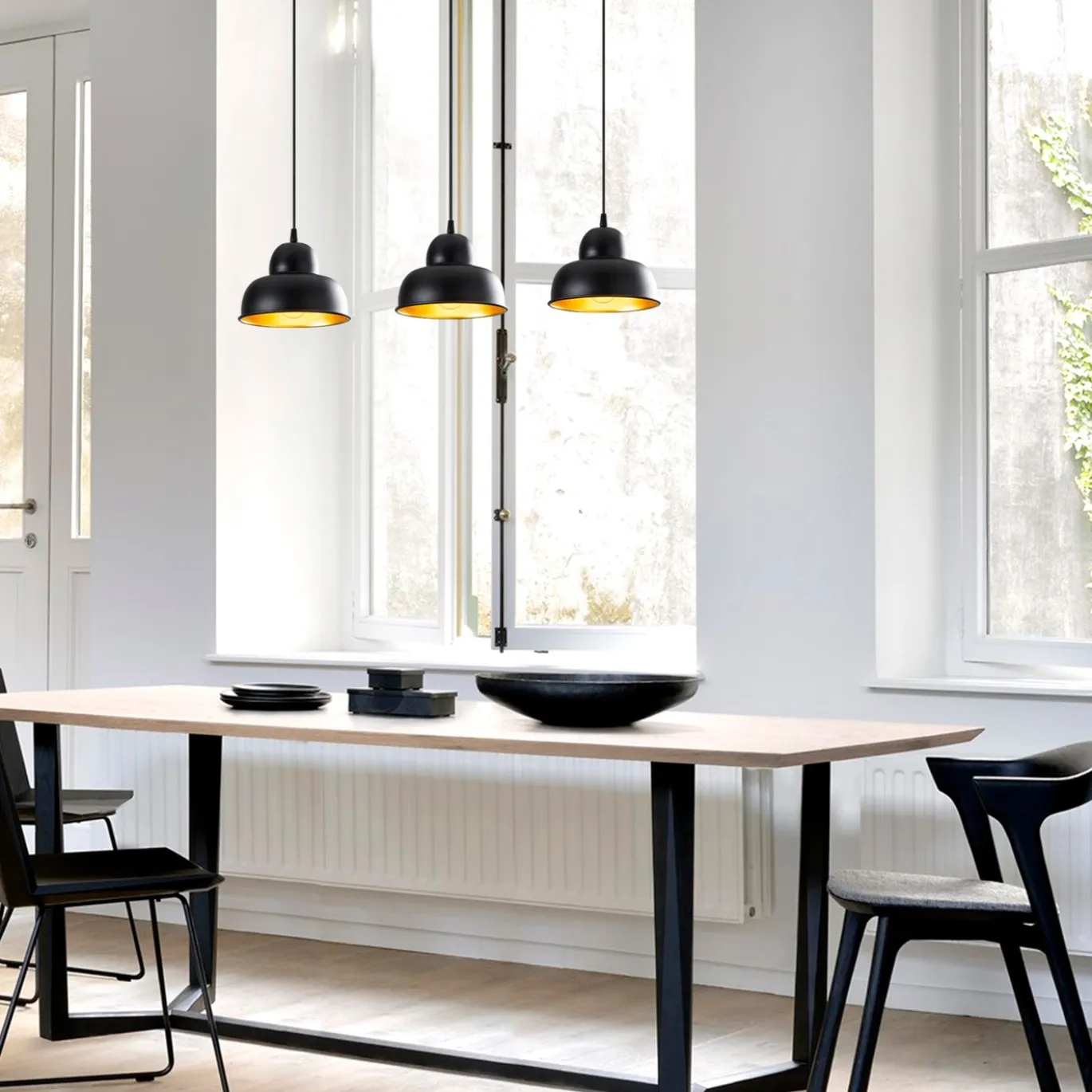 Hanglamp Berceste Hill 3-Lichts Zwart