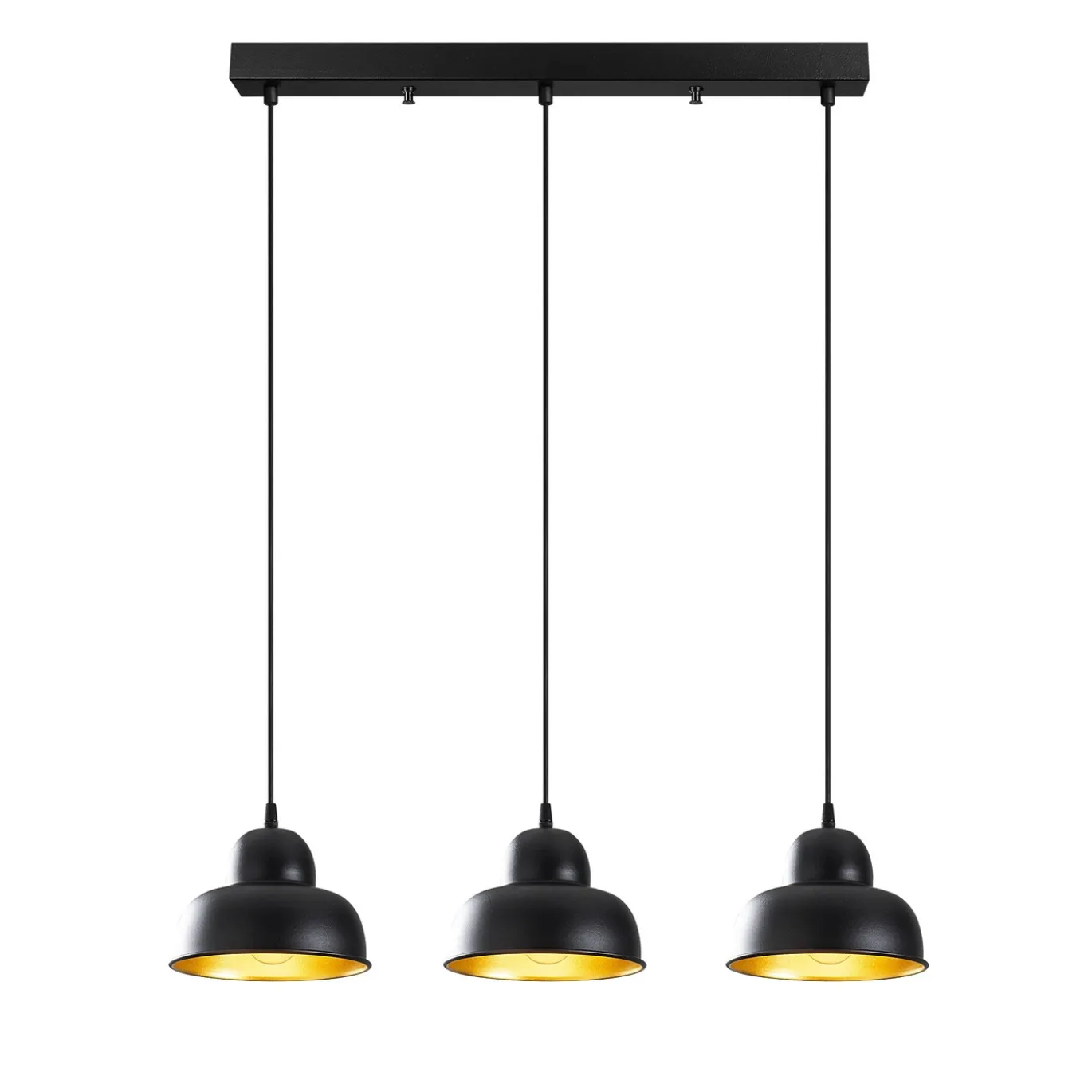 Hanglamp Berceste Hill 3-Lichts Zwart