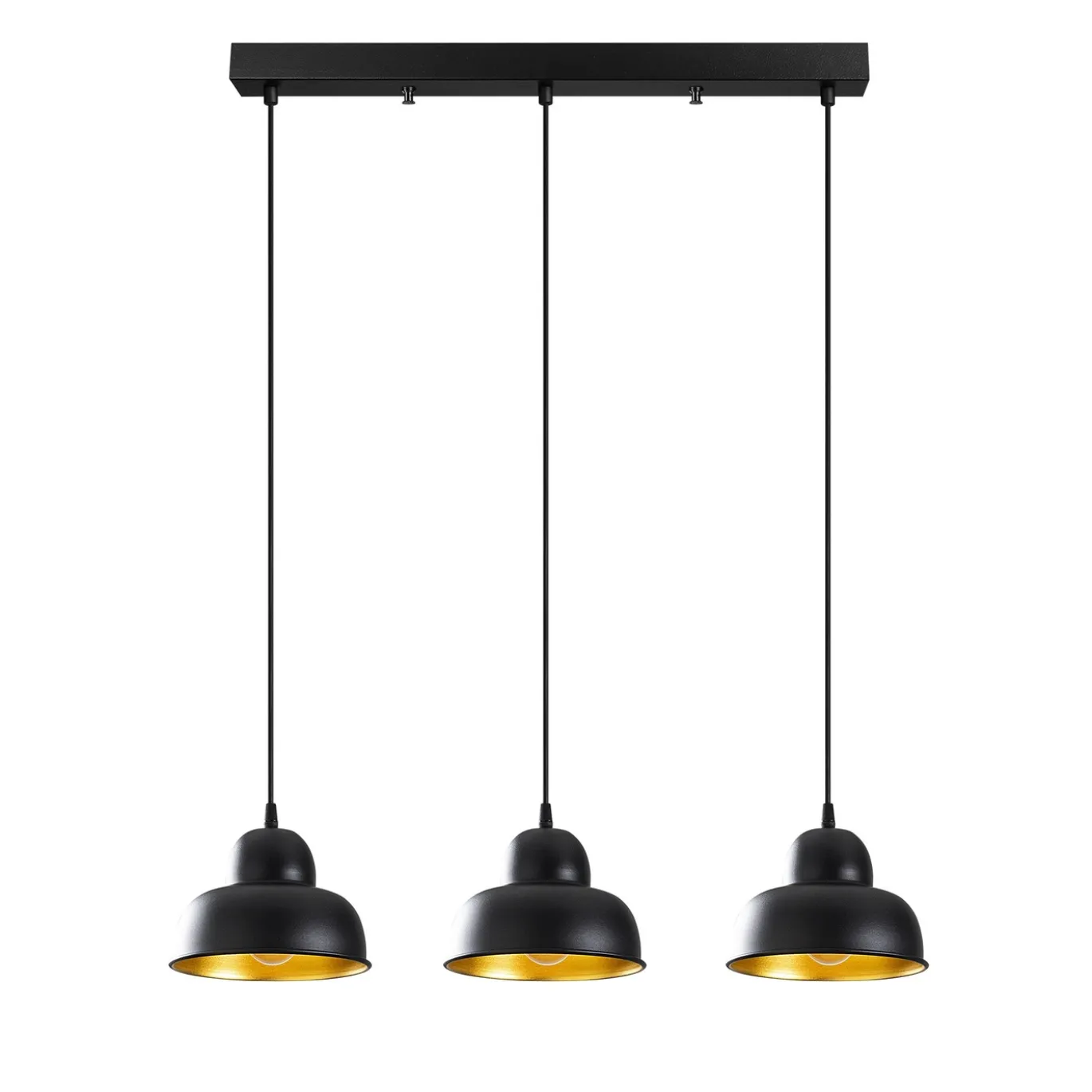 Hanglamp Berceste Hill 3-Lichts Zwart