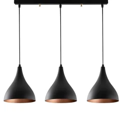 Hanglamp Berceste Metaal Zwart 3-Lichts