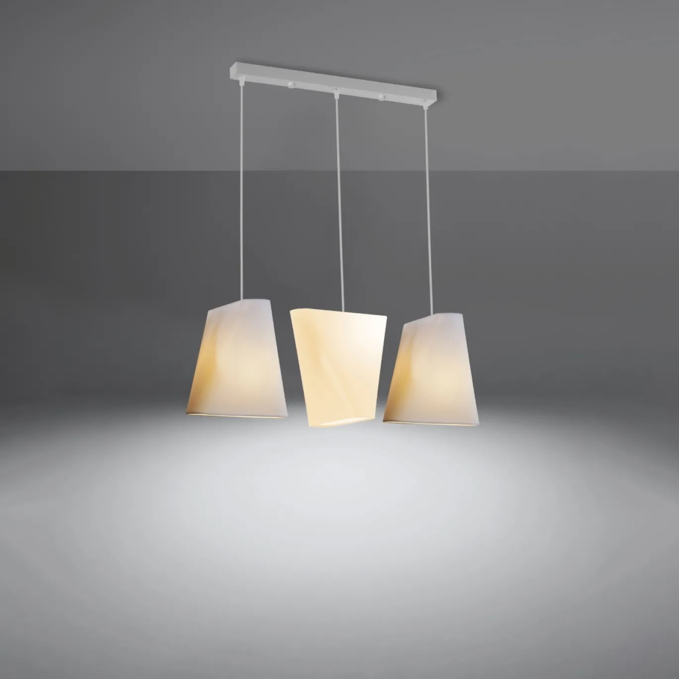 Hanglamp Blum 3-Lichts Wit - Giga Meubel