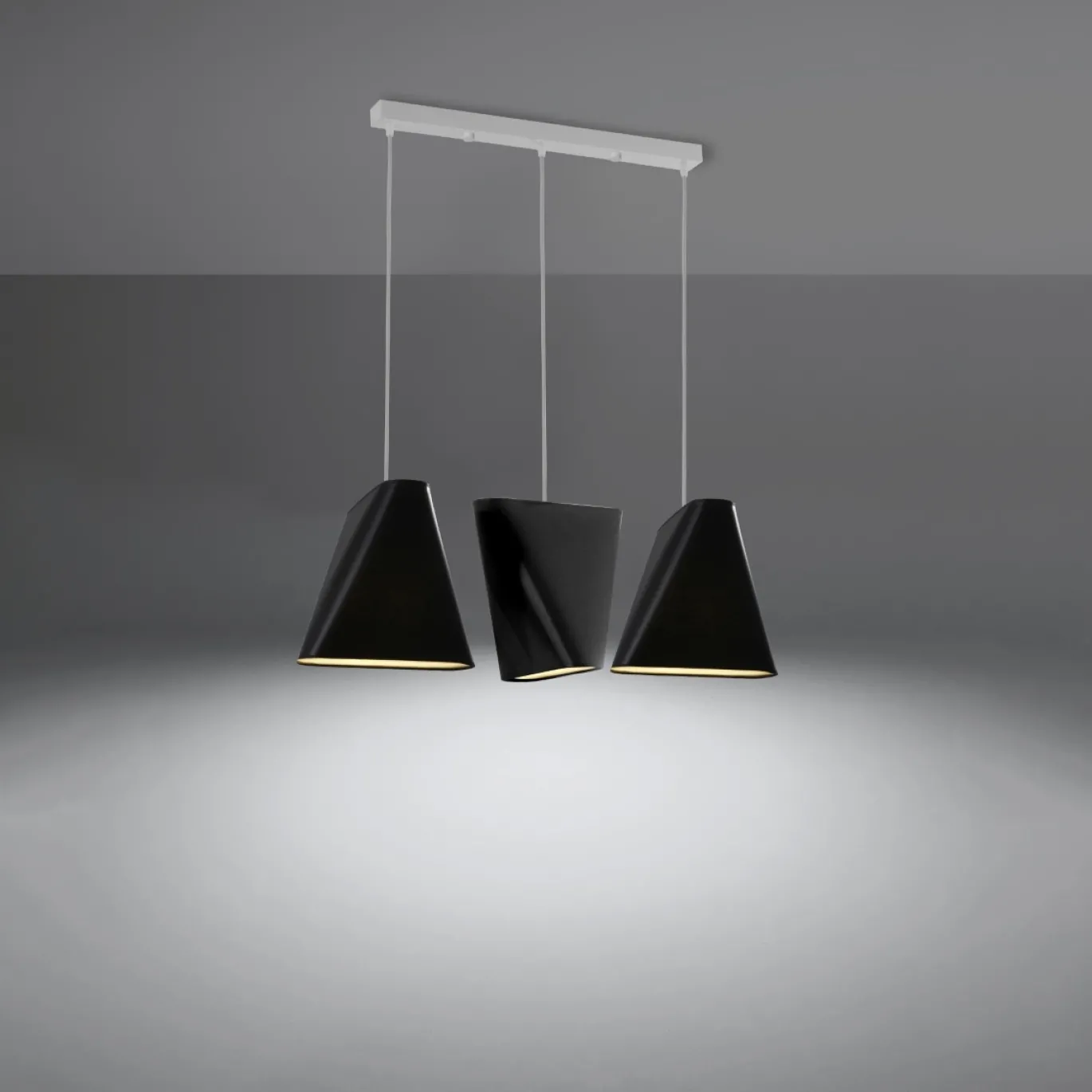 Hanglamp Blum 3-Lichts Zwart - Giga Meubel