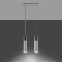 Hanglamp Borgio Wit 2-Lichts - Giga Meubel