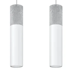 Hanglamp Borgio Wit 2-Lichts - Giga Meubel