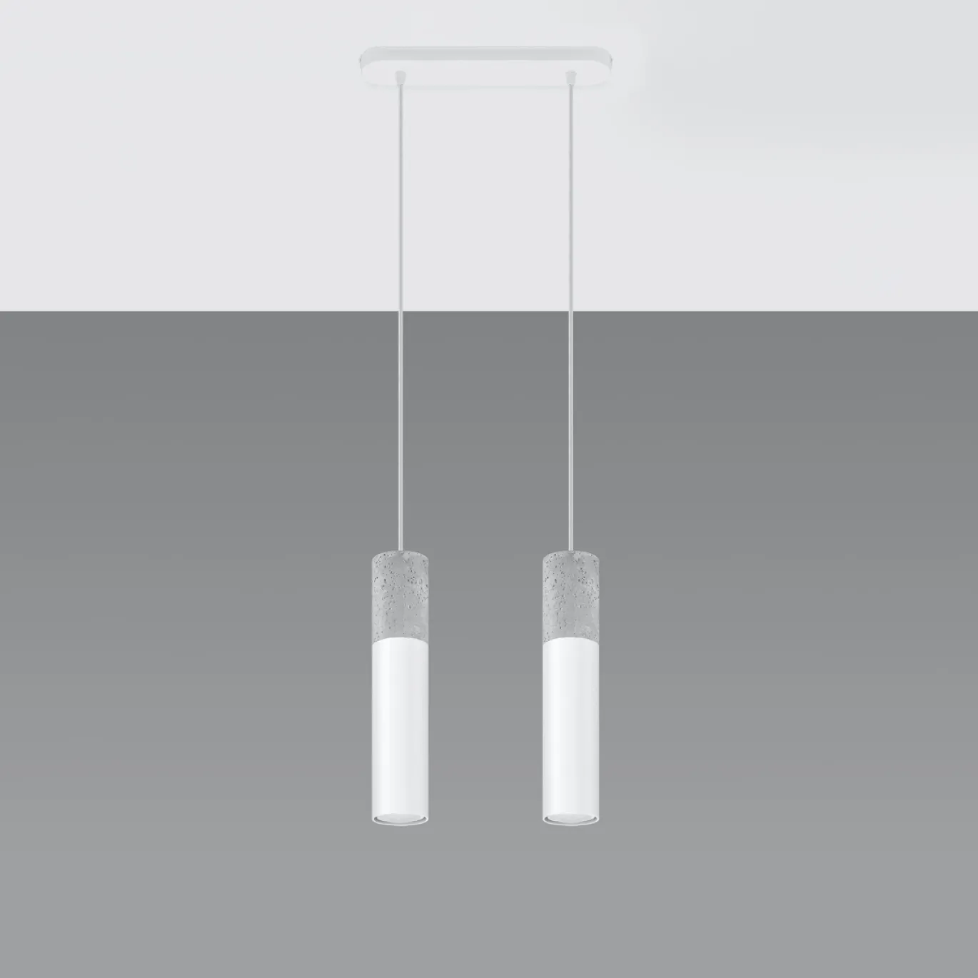 Hanglamp Borgio Wit 2-Lichts - Giga Meubel