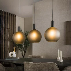 Hanglamp Bubble Frosted 3-lichts Frosted Grijs - Giga Meubel
