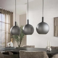 Hanglamp Bubble Frosted 3-lichts Frosted Grijs - Giga Meubel
