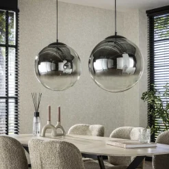 Hanglamp Bubble Shaded XL 2-Lichts Artic Zwart - Giga Meubel