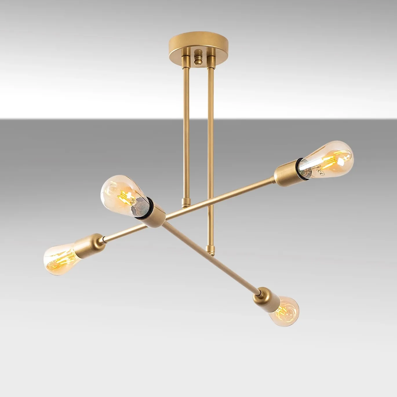 Hanglamp Camel 4-Lichts Goud