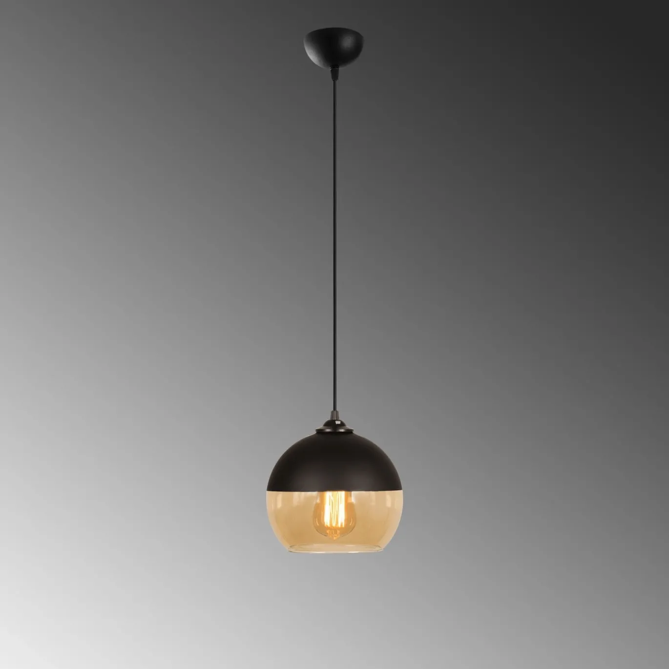 Hanglamp Camini Bol 1-Lichts Honing