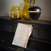 Hanglamp Claire 1-Lichts Zwart/Messing - Giga Meubel