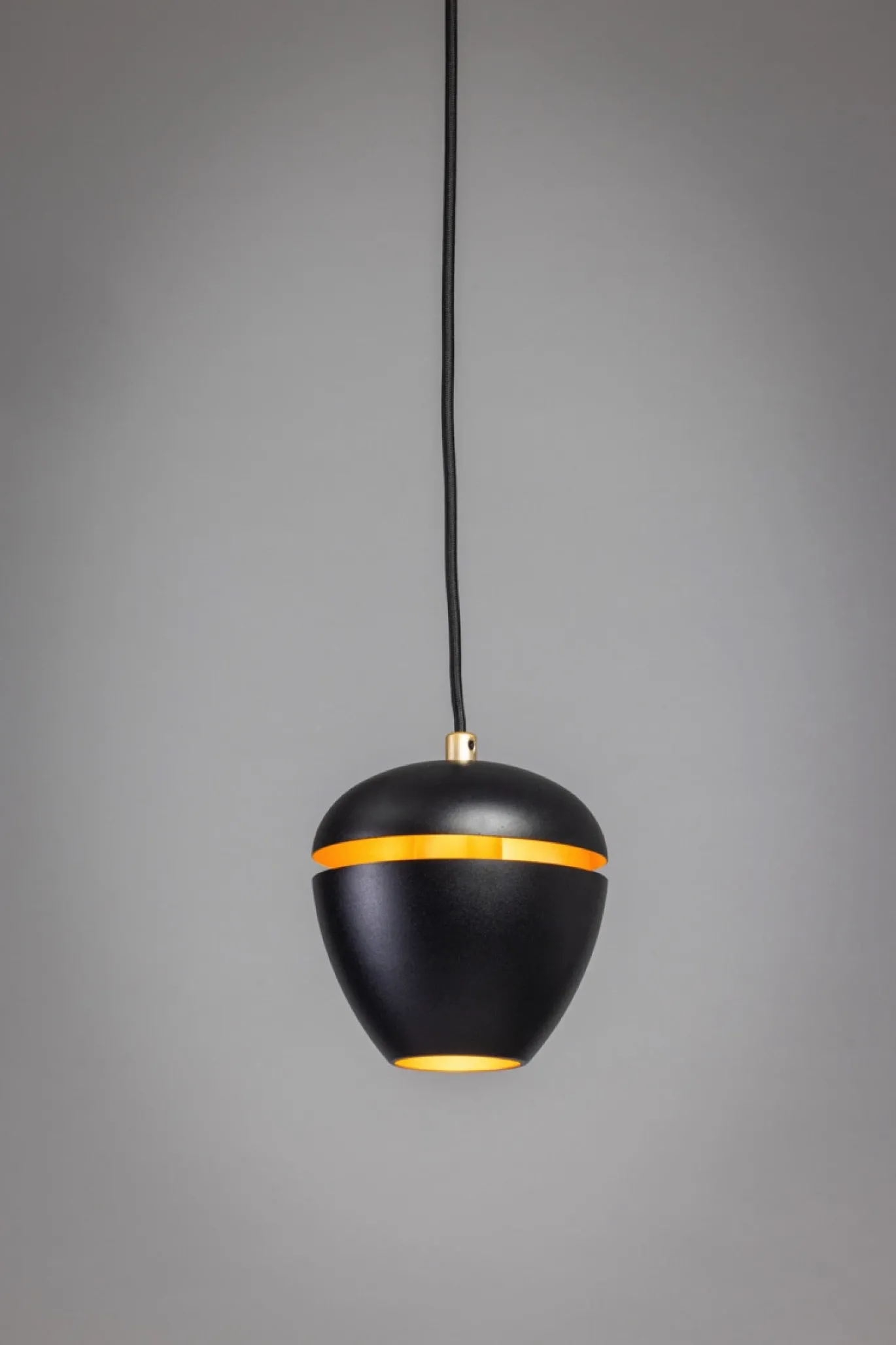 Hanglamp Claire 1-Lichts Zwart/Messing - Giga Meubel