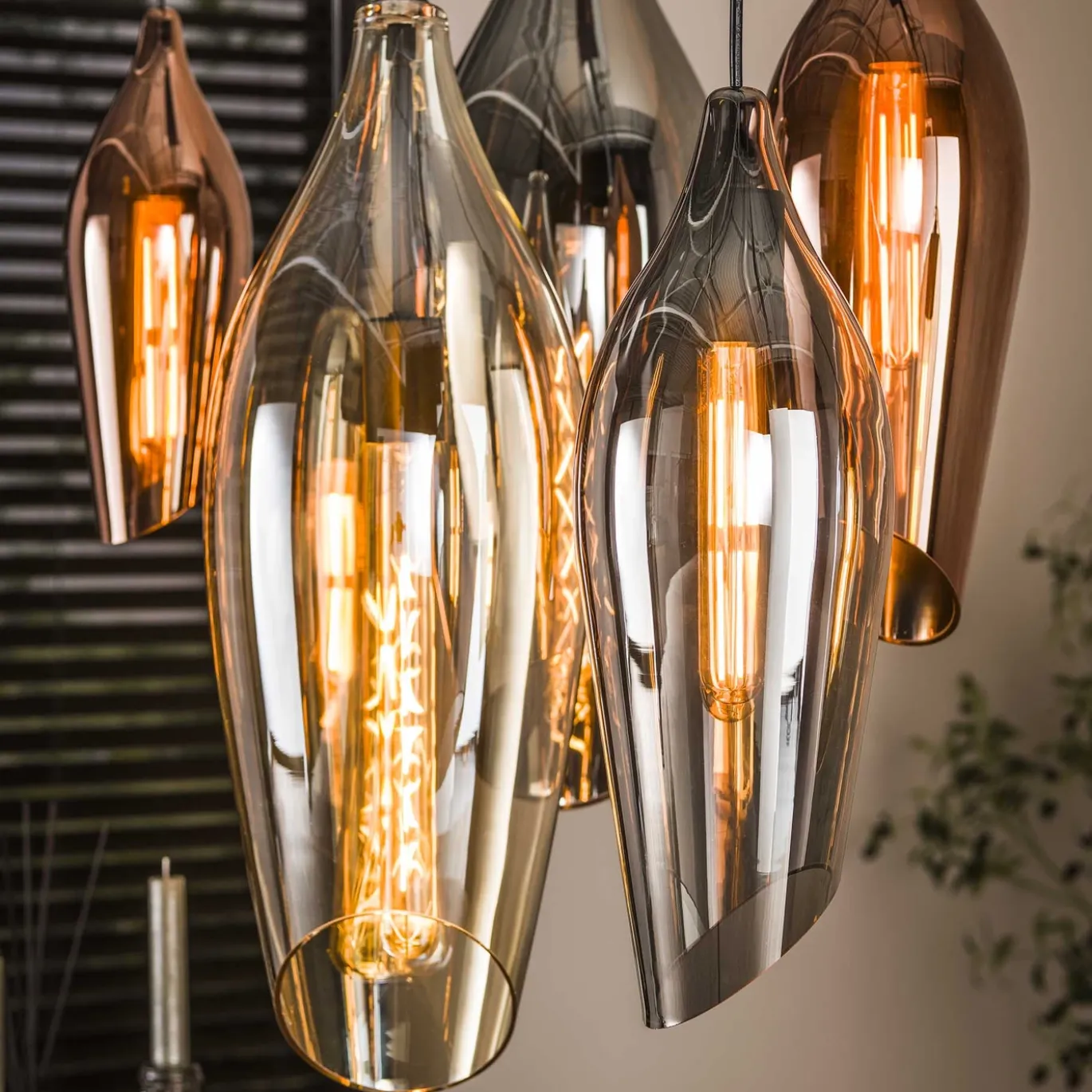 Hanglamp Cocoon Mix 7-Lichts Glas - Giga Meubel