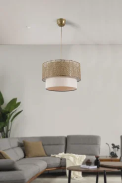 Hanglamp Coral Metaal Beige Crème