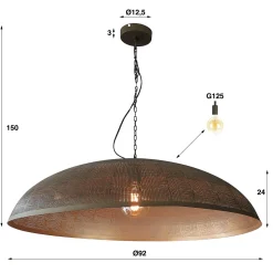 Hanglamp Cosmic Brons Antiek Ø90cm - Giga Meubel