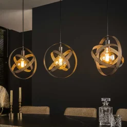 Hanglamp Cosmos Mesh 3-Lichts Artic Zwart - Giga Meubel