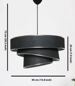 Hanglamp Couper Zwart Zilver