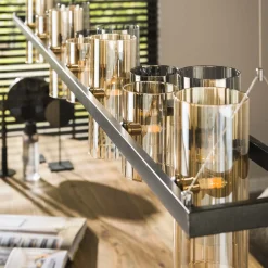 Hanglamp Cylinder Mixed Glass 14-Lichts - Giga Meubel