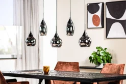Hanglamp Daina 5-lichts Smoke Glass - Giga Meubel