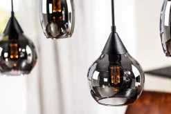 Hanglamp Daina 5-lichts Smoke Glass - Giga Meubel