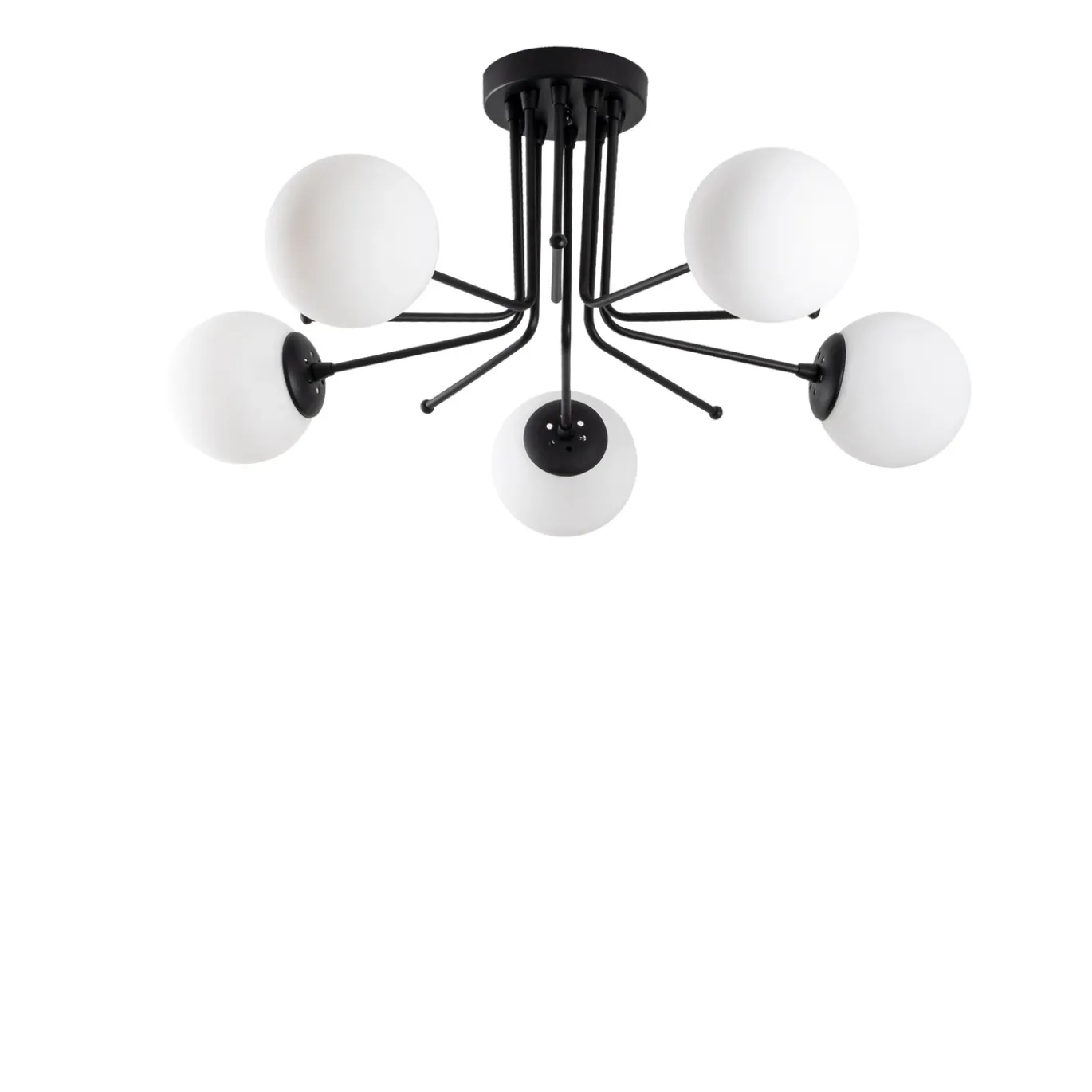 Hanglamp Daisy 5-Lichts Zwart