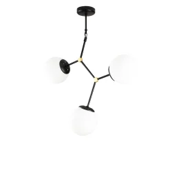 Hanglamp Damar 3-Lichts Zwart