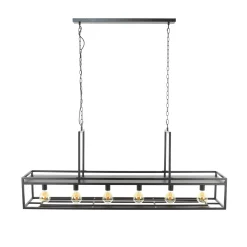 Hanglamp Decorate 6-Lichts Charcoal - Giga Meubel