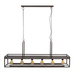 Hanglamp Decorate 6-lichts Urban Bruin - Giga Meubel