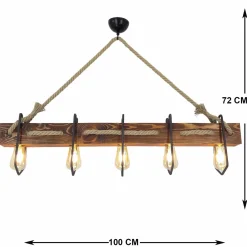 Hanglamp Demir Hout Walnoot