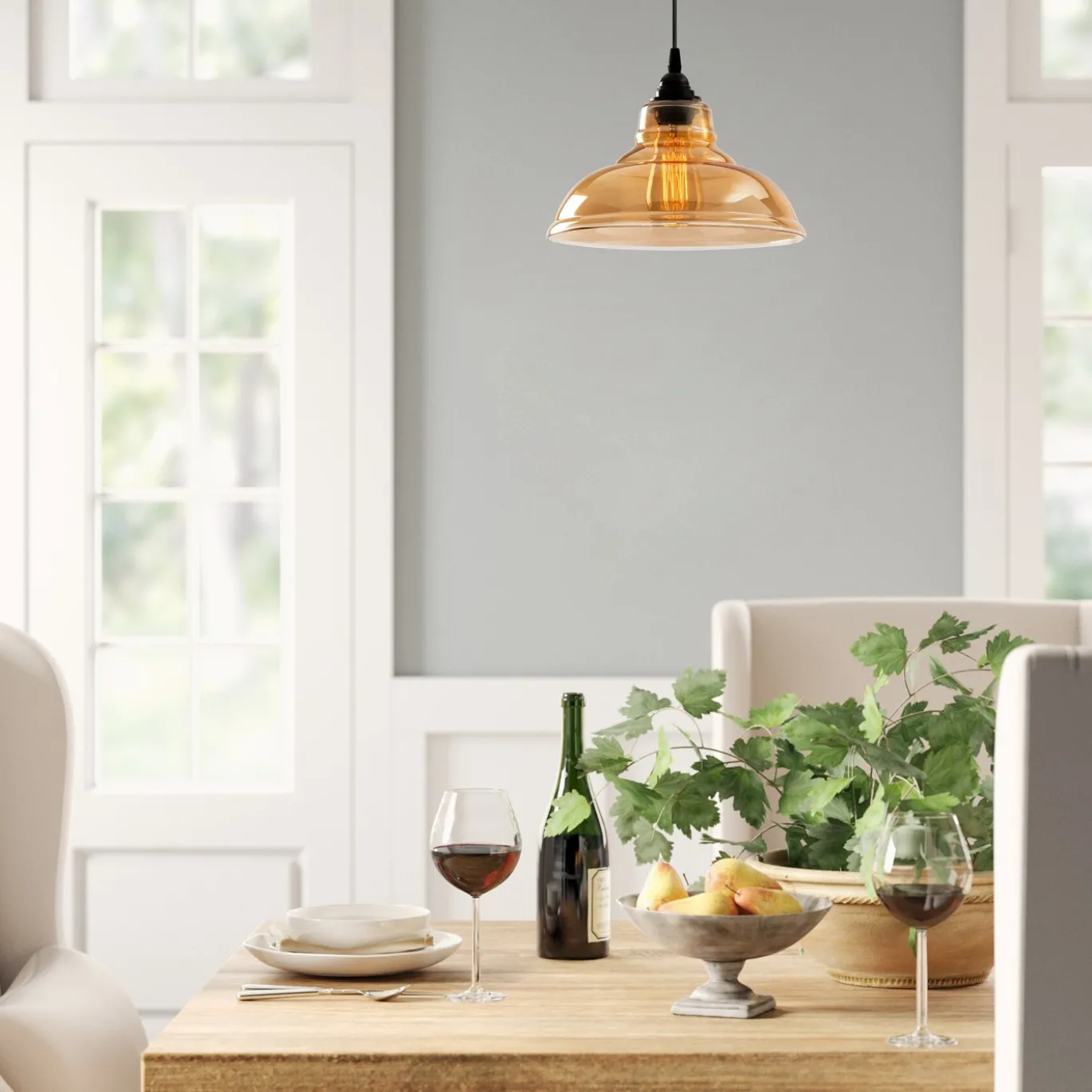 Hanglamp Dilberay Zwart Ø28cm