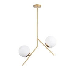 Hanglamp Dolunay Goud 2-Lichts