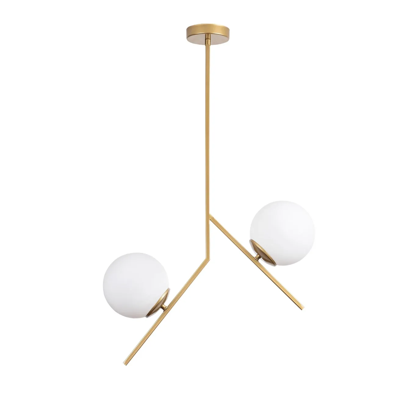 Hanglamp Dolunay Goud 2-Lichts