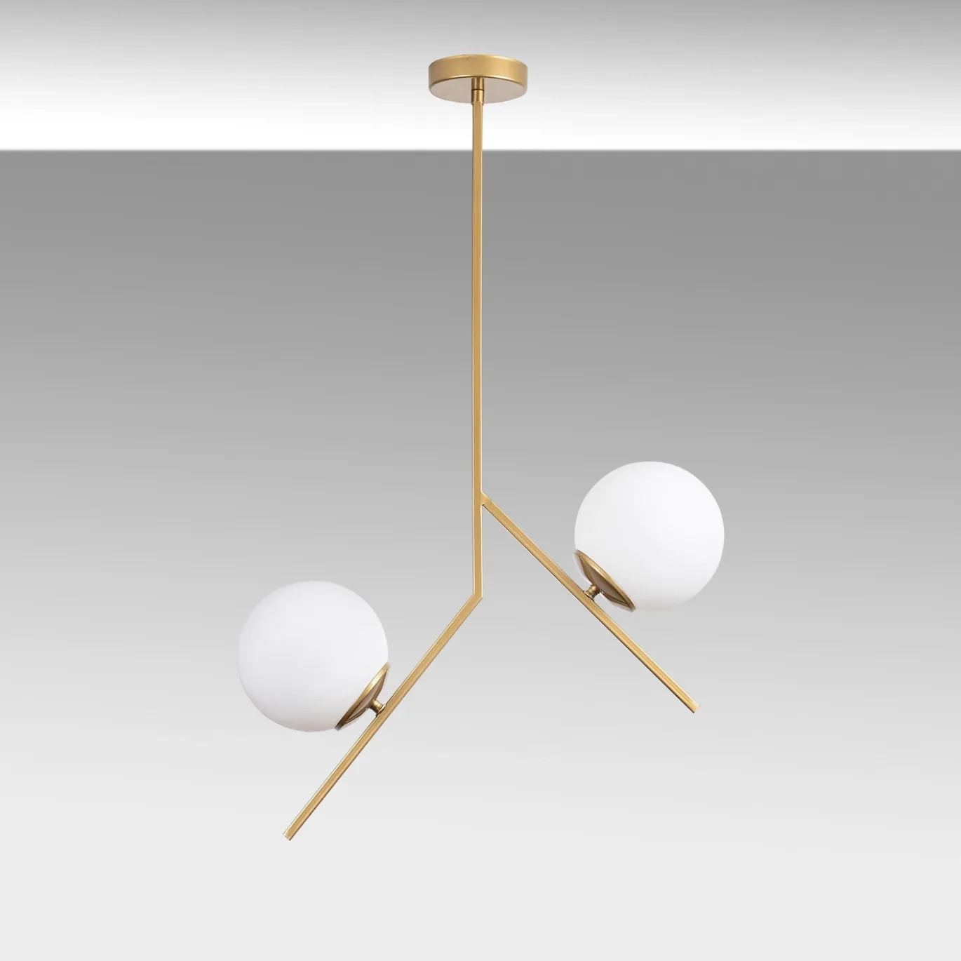 Hanglamp Dolunay Goud 2-Lichts