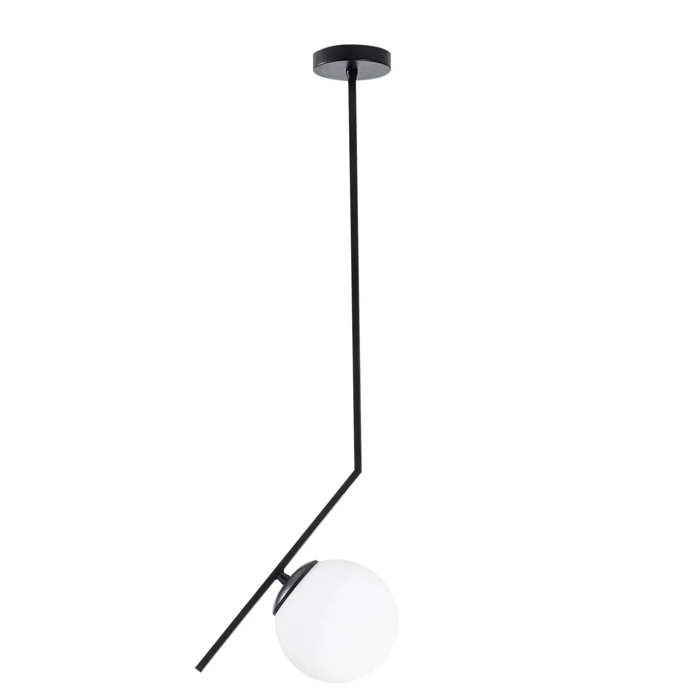 Hanglamp Dolunay Zwart/Wit