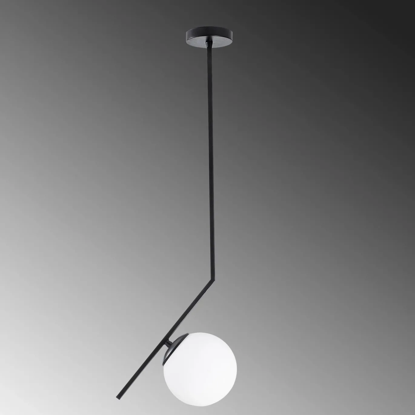 Hanglamp Dolunay Zwart/Wit