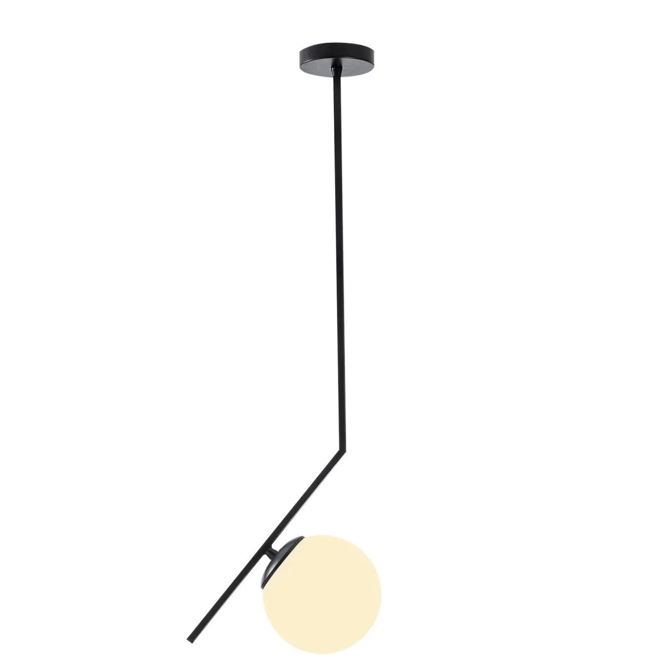Hanglamp Dolunay Zwart/Wit