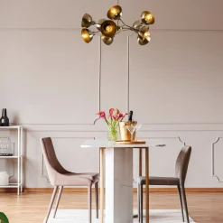 Hanglamp Dram 10-Lichts Goud