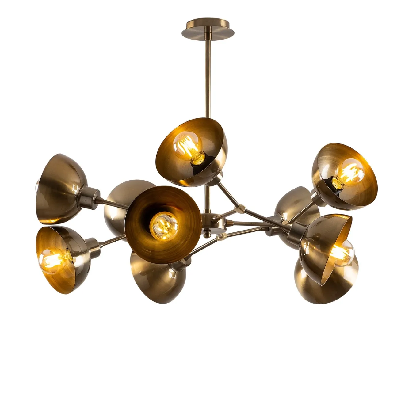 Hanglamp Dram 10-Lichts Goud