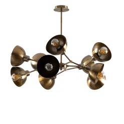 Hanglamp Dram 10-Lichts Goud